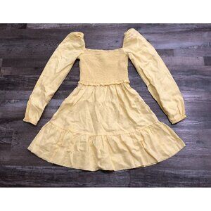 Aritzia Wilfred Tempest Dress Linen Size 2XS Yellow